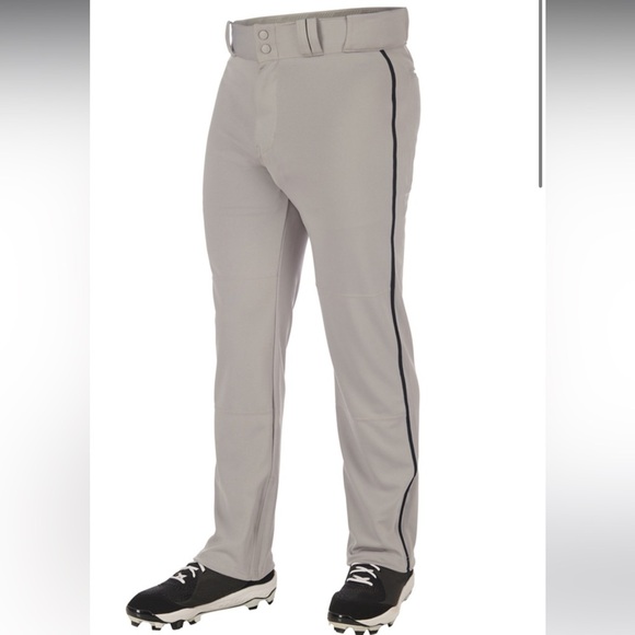 Baseball‎ Pants CHAMPRO Adult Size Small Gray & Black - Picture 1 of 8